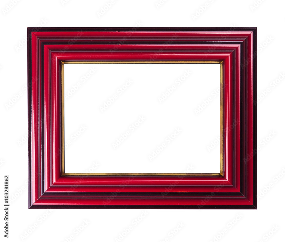 Old red wooden frame Old red wooden frame