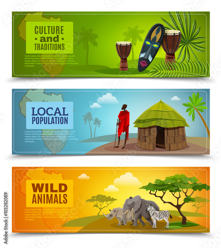 Africa Banners Set 