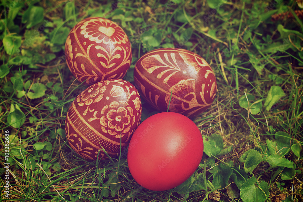 Traditional Polish Easter eggs - drapanki Traditional Polish Easter eggs - drapanki