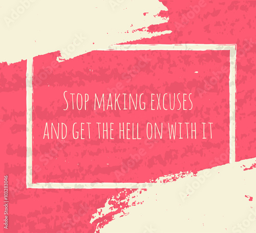 Creative Typographic poster hand drawing in the form of quotes and phrases to raise morale and good mood are written in white ink brush in a pink texture. Vector