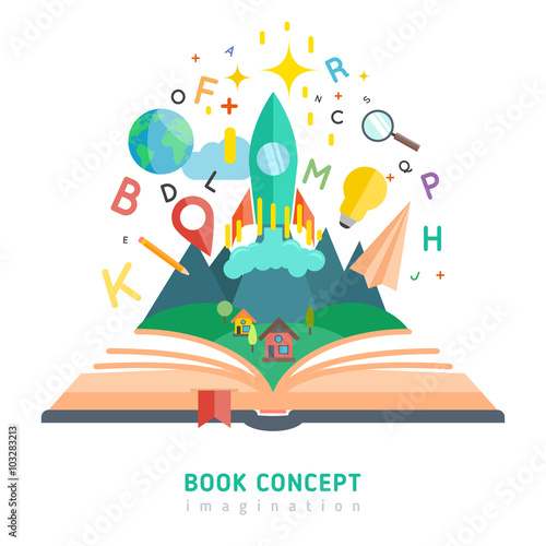 Book concept illustration
