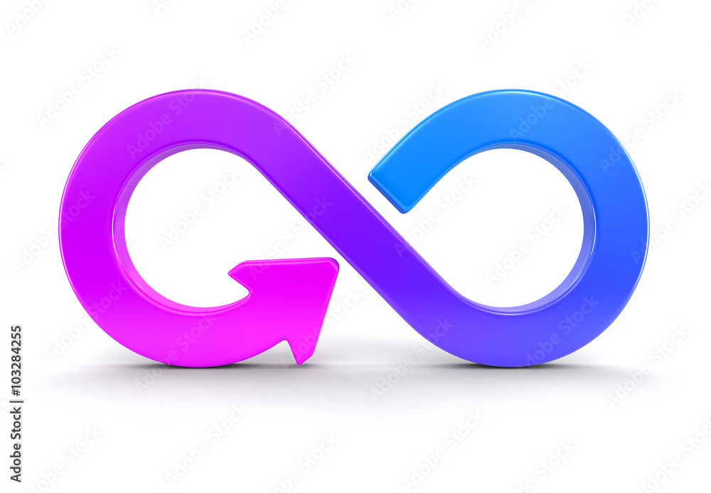 Infinity symbol. Image with clipping path Infinity symbol. Image with clipping path