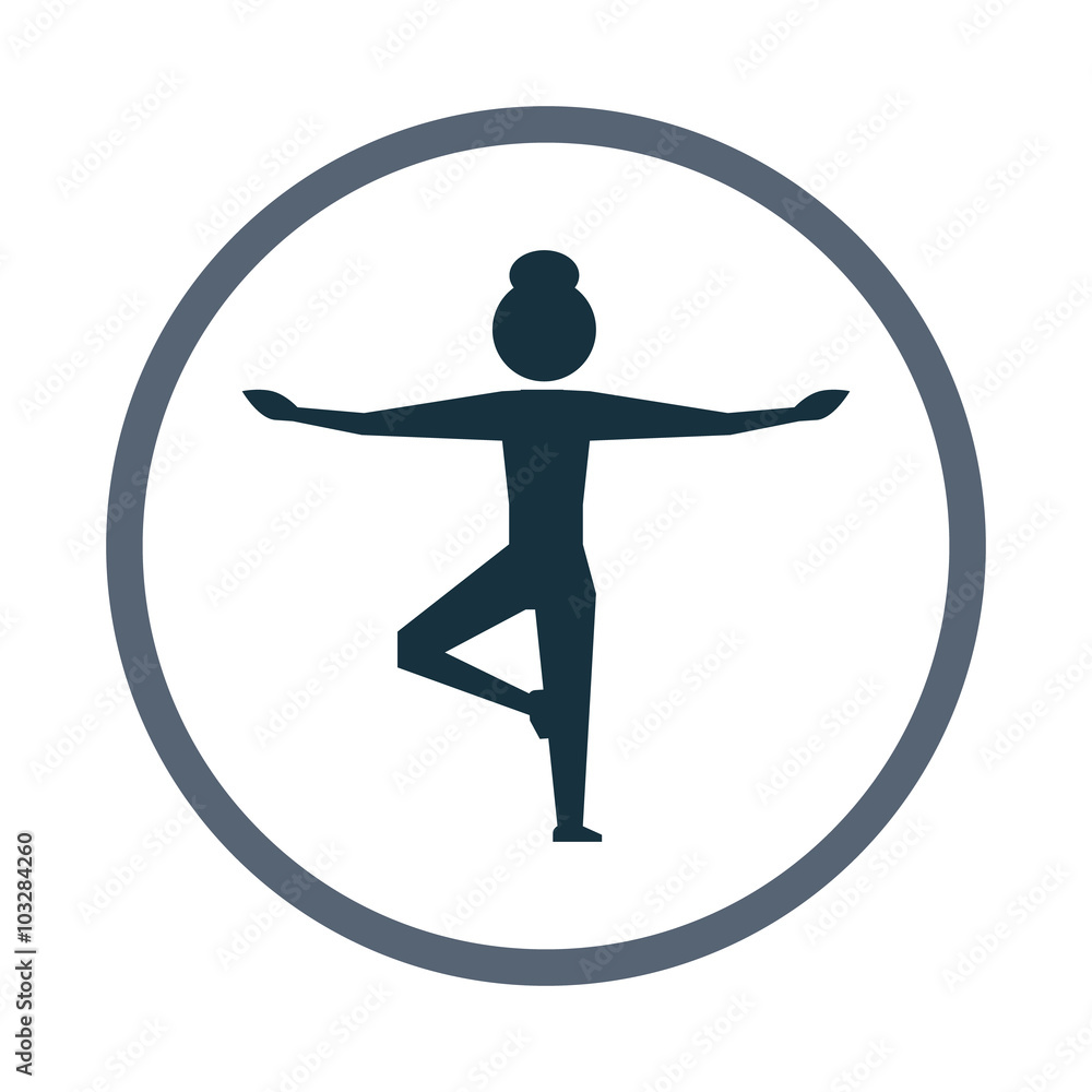 Pose in yoga icon Pose in yoga icon