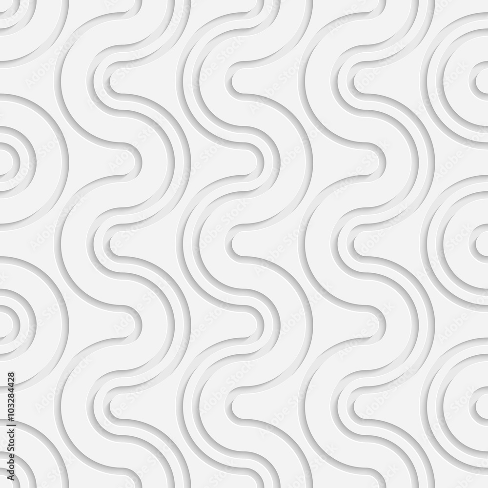 Seamless Curved Shape Pattern Seamless Curved Shape Pattern