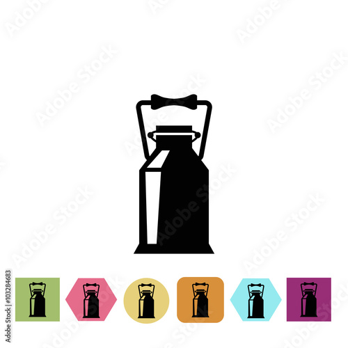 Milk can icon