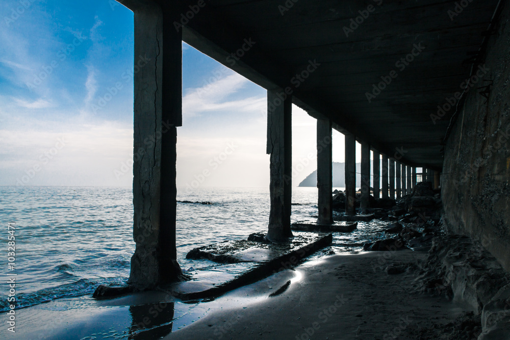 Under the pier