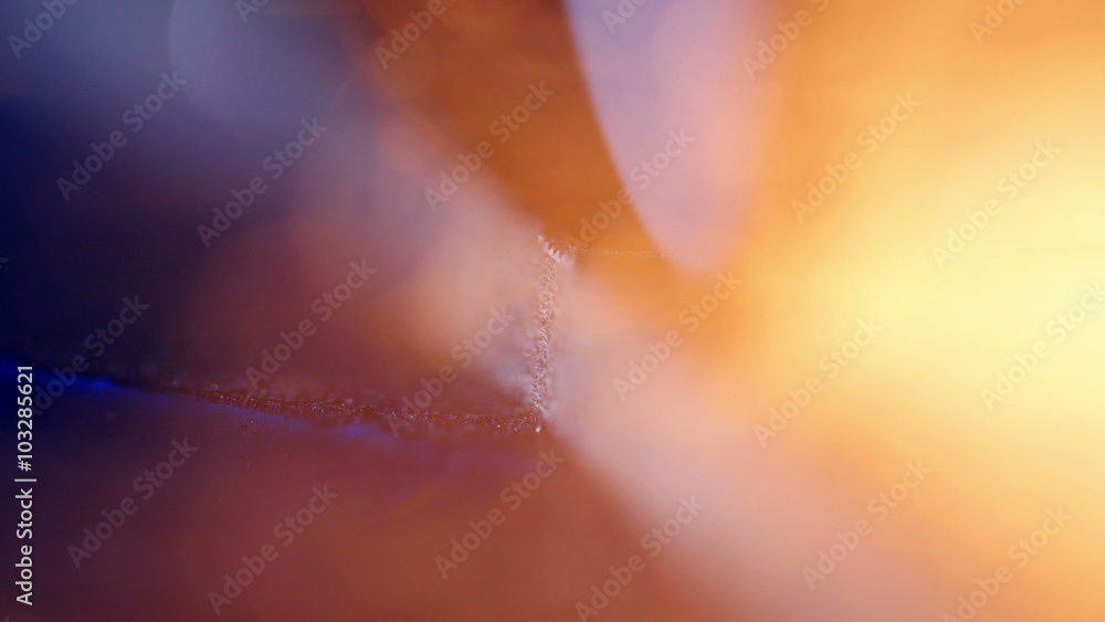 Grinding metal. Sparks frying during metal grinding.