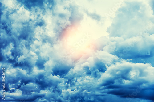 Beautiful blue sky