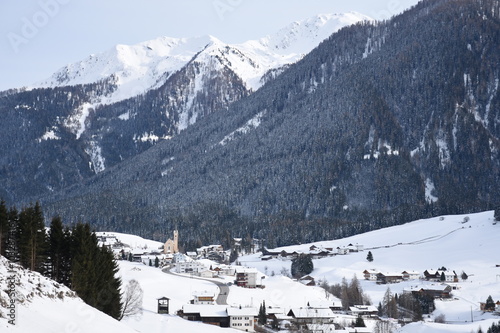 Osttirol, Winter, Kartitsch, Kirche, Dorf, Gailtal, Tiroler Gailtal, Schnee photo