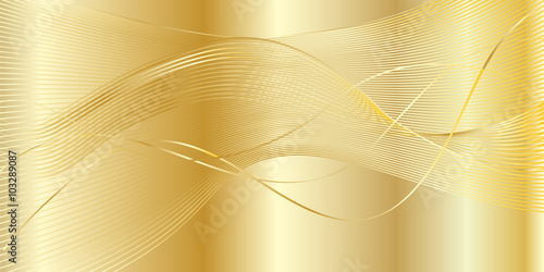 Gold texture. Abstract wave background. Digital illustration. For Art, print, web, wallpaper, Poster, Business card graphic design.