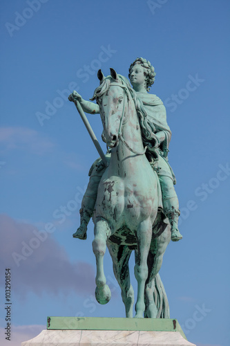 Statue of Frederick V in Copenhagen  Denmark