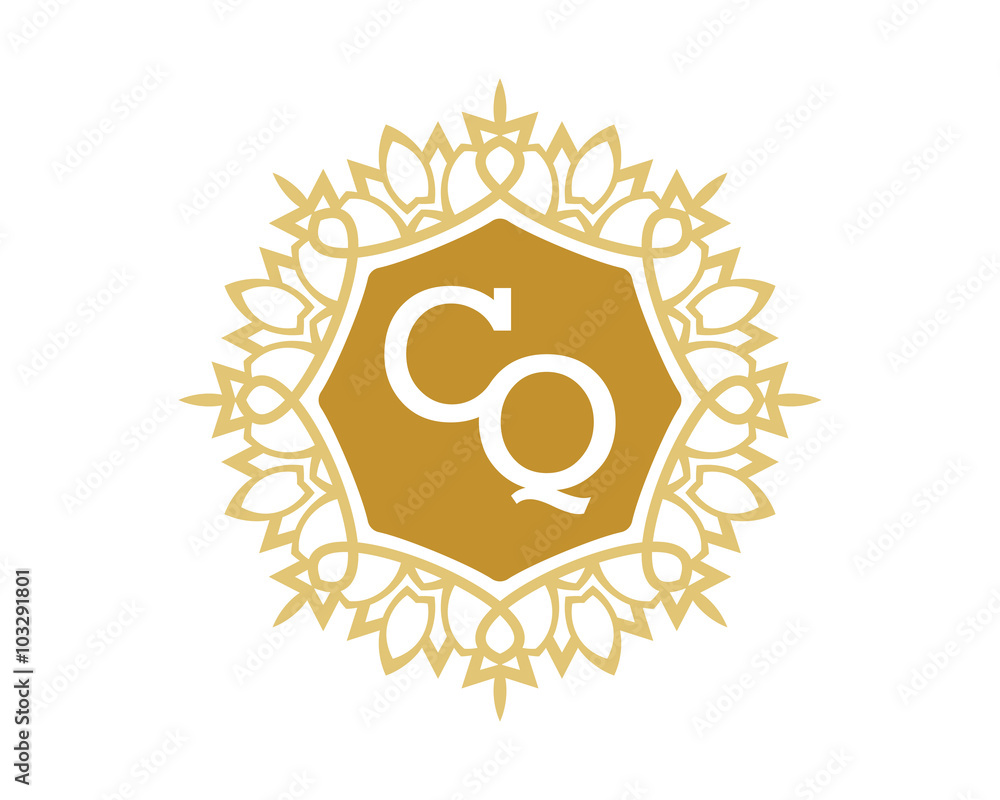 CQ initial royal letter logo CQ initial royal letter logo