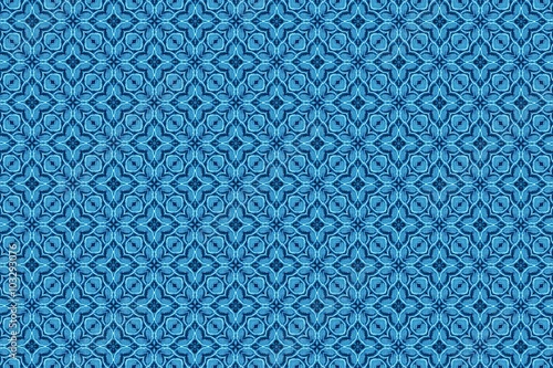 Голубой орнамент с узорами. 21 