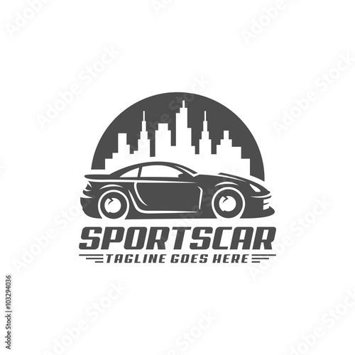 Car logo template, sports car