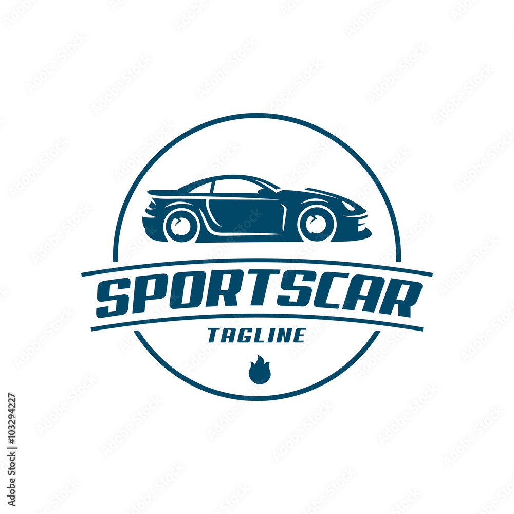 Car logo template, sports car