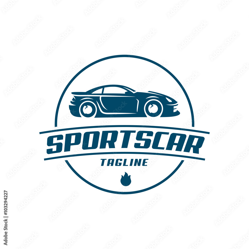 Car logo template, sports car Car logo template, sports car
