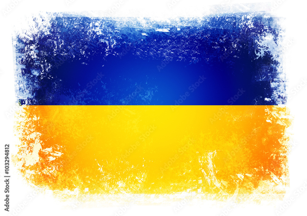 Flaga Ukrainy - obrazy, fototapety, plakaty 