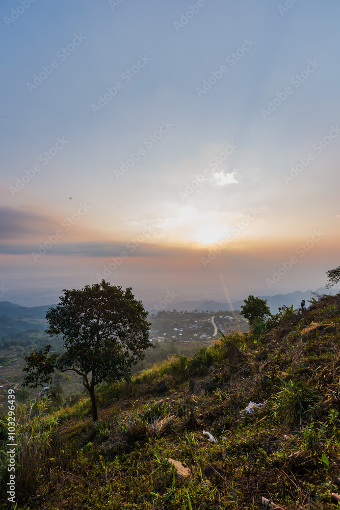 The landscape photo, beautiful morning time at Phu Tub Berk View The landscape photo, beautiful morning time at Phu Tub Berk View