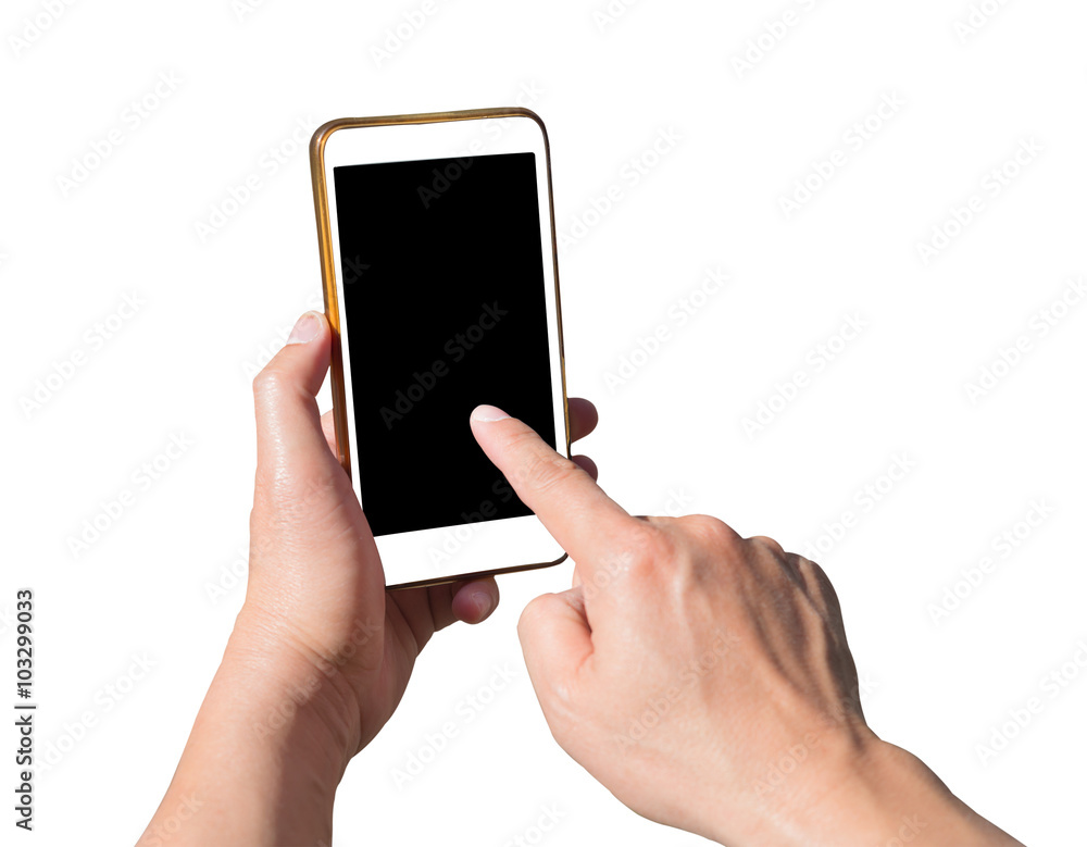 Touch screen mobile phone, in hand Touch screen mobile phone, in hand