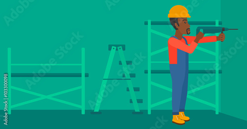 Constructor with perforator.