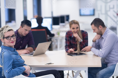 startup business team on meeting at modern office