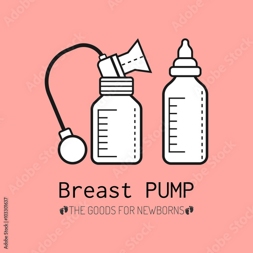 Breast pump, breastfeeding, bottle baby, products for newborns babies