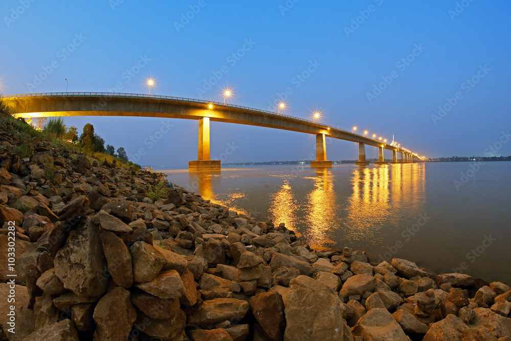 Thai - Lao Friendship Bridge, Mukdahan Thailand