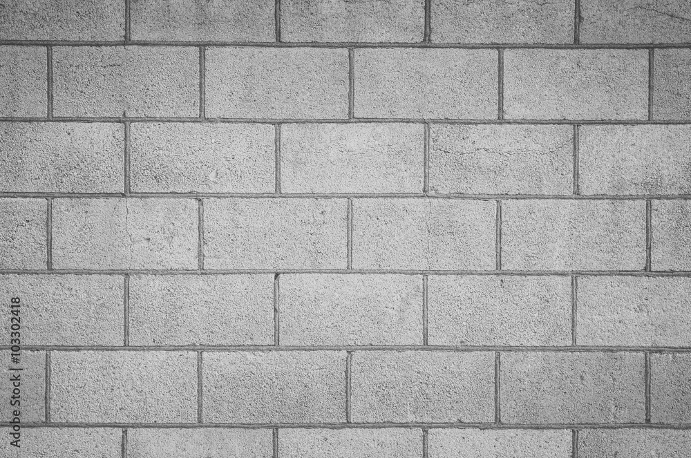 Concrete block wall seamless background and texture..
