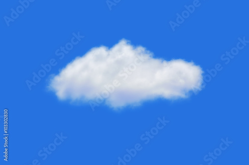 Photography white cloud in the blue sky