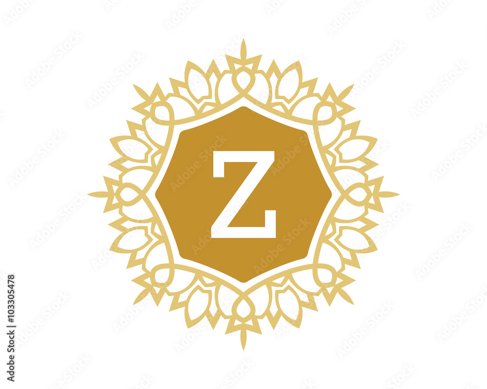Z initial royal letter logo