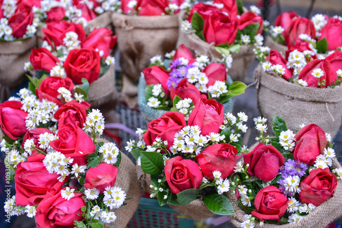 The rose bouquet  concept of love  gift for valentine