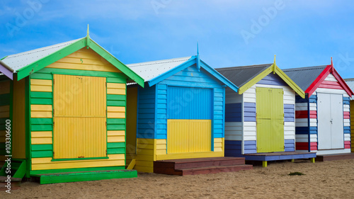 Brighton beach boxes, Melbourne, Australia © SalenayaAlena