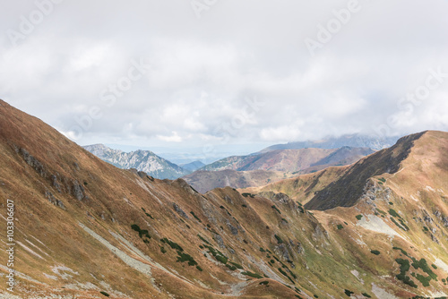 Gorgeous View to the Tatras mountain ridge