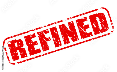 REFINED RED STAMP TEXT