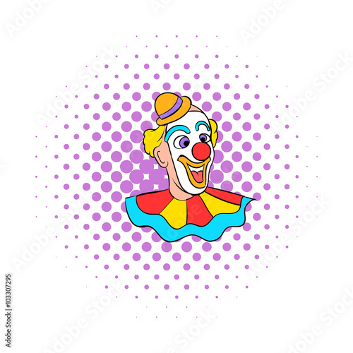 Face clown comics icon