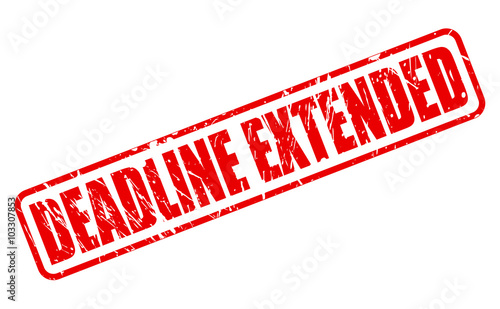 DEADLINE EXTENDED red stamp text