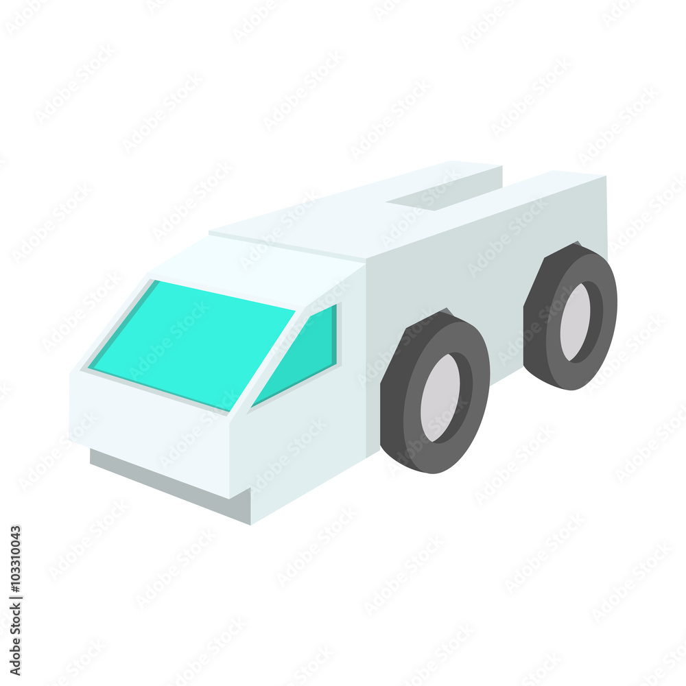 Airport freight loader cartoon icon Airport freight loader cartoon icon