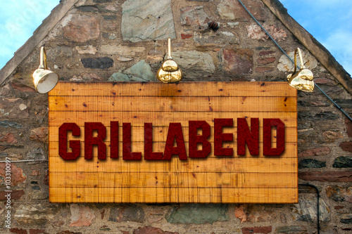 Schild 82 - Grillabend photo