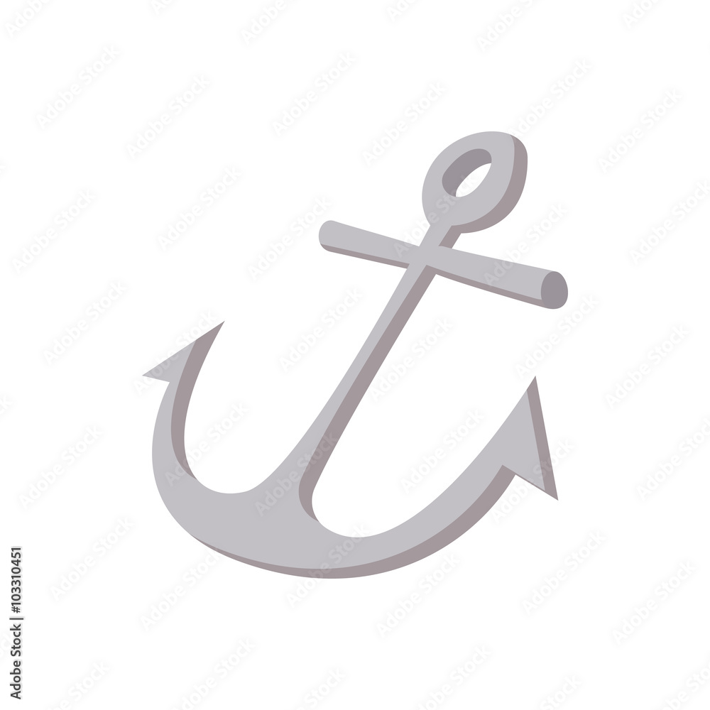 Anchor icon, cartoon style Anchor icon, cartoon style