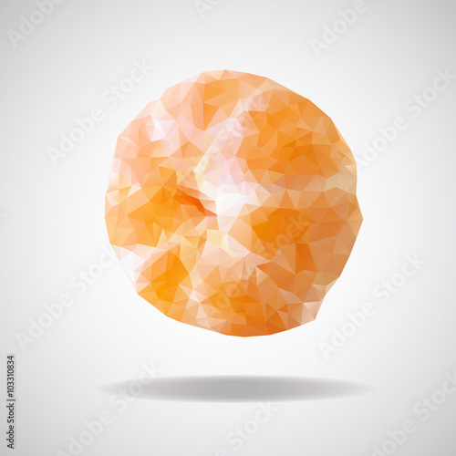 low poly mandarin