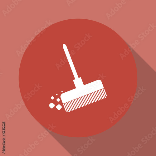 Broom vector icon