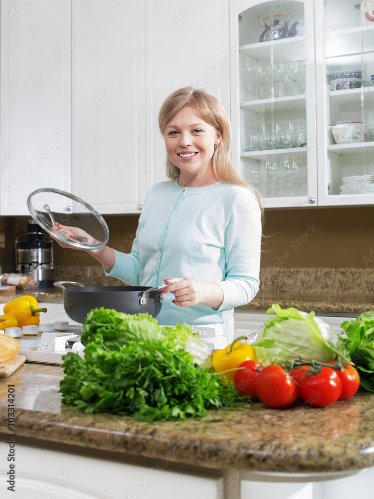 girl on kitchen girl on kitchen
