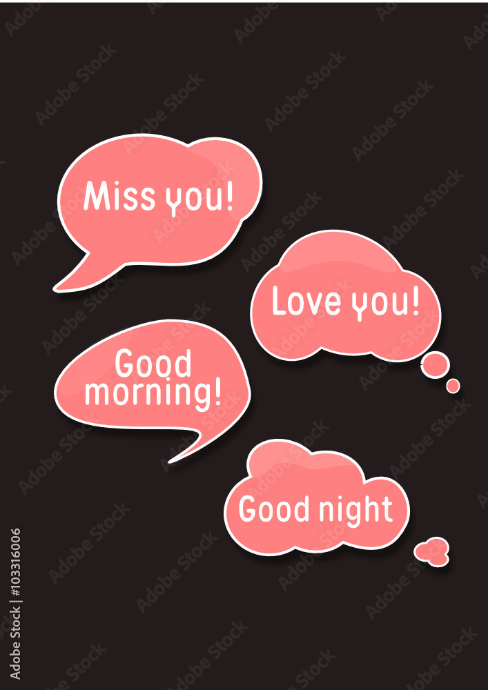 Abstract Vector Speech Bubbles Set Abstract Vector Speech Bubbles Set