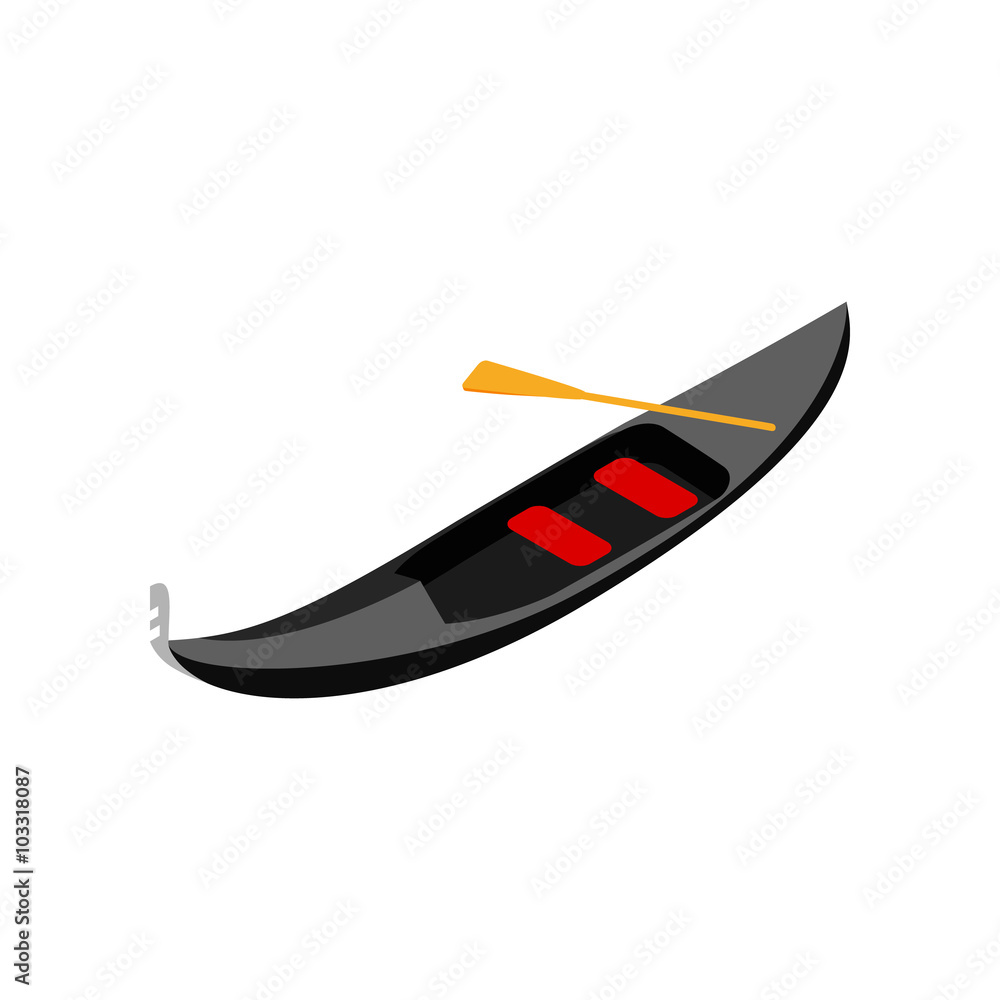 Gondola icon, isometric 3d style Gondola icon, isometric 3d style