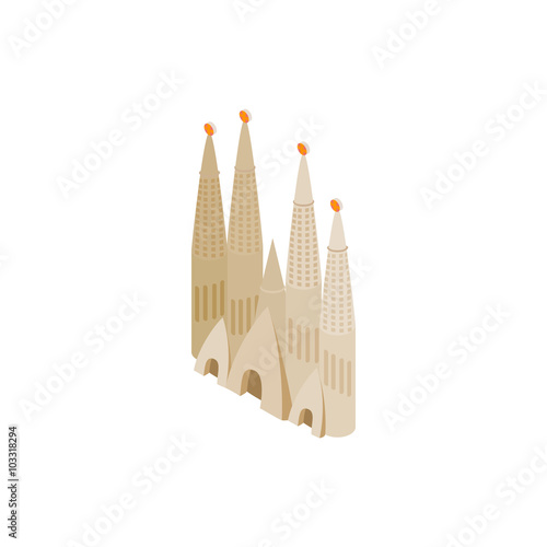 Roman Catholic church in Barcelona icon