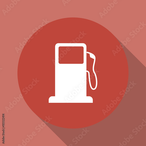 Gasoline pump nozzle sign. Gas station icon.