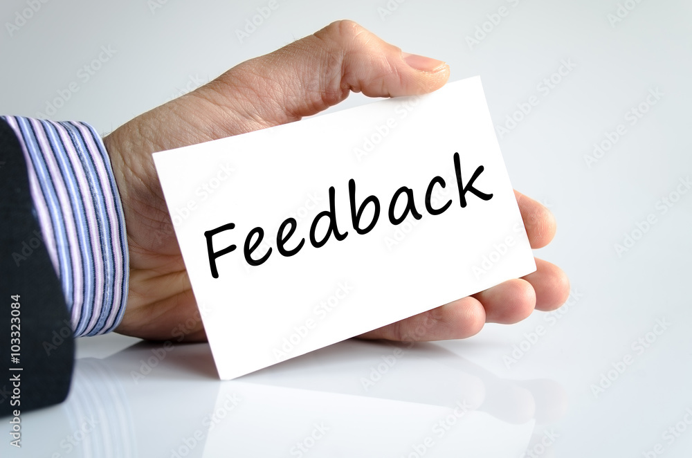 Feedback text concept Feedback text concept