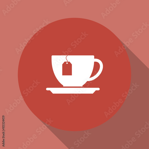 cup with tea bag icon