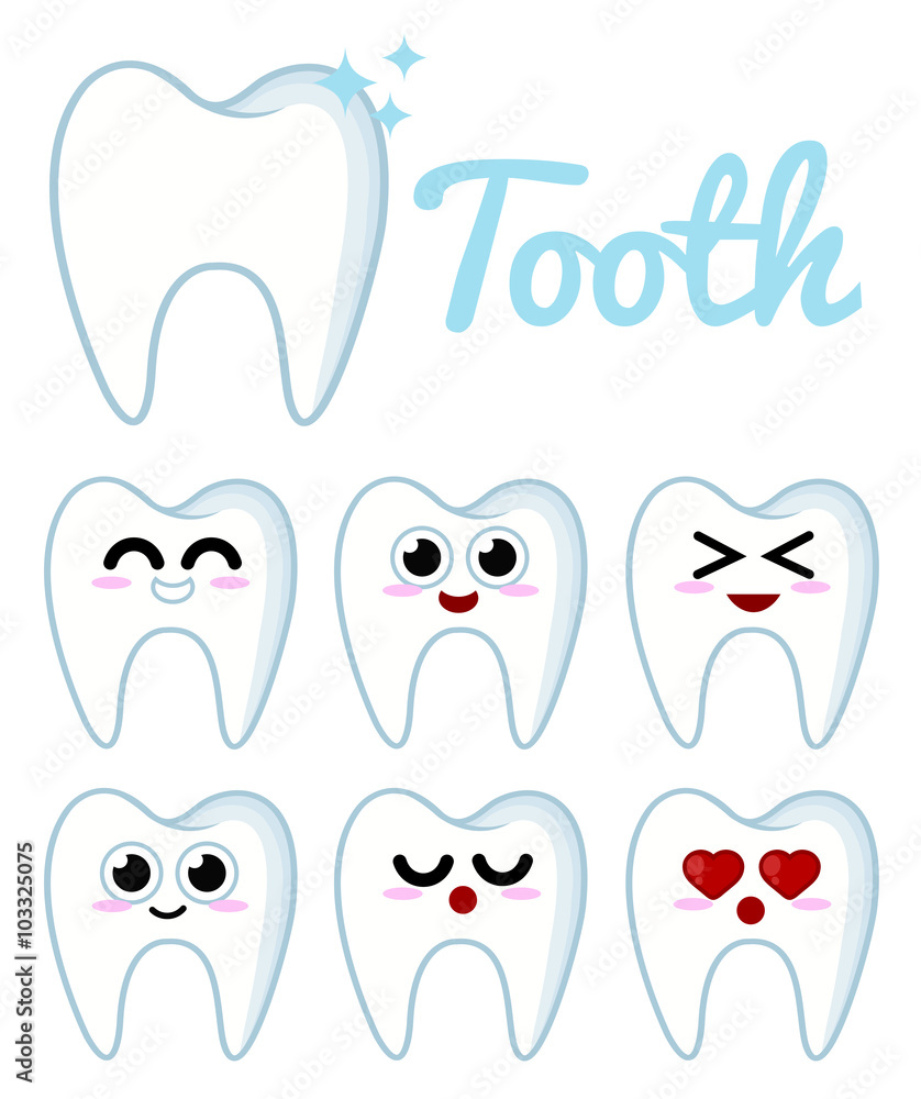 Fototapeta premium Tooth Character