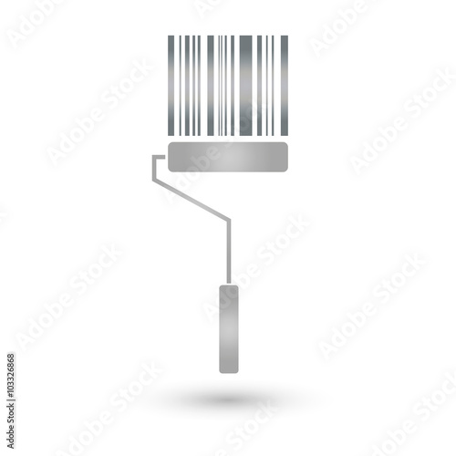 Roller, Strichcode, Barcode, Logo